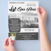Modern Real Estate Open House Flyer (Hand)