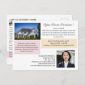 Modern Real Estate Open Huis Promotie Briefkaart (Voorkant / Achterkant)