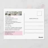 Modern Real Estate Open Huis Promotie Briefkaart (Achterkant)