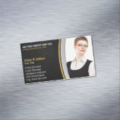 Modern Real Estate Photo Creative Insurance Agent Magnetisch Visitekaartje (Voorbeeld)