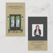 Modern Real Estate Photo Visitekaartje (Voorkant / Achterkant)