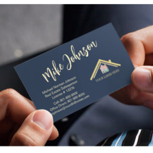 Modern Real Estate Professioneel Logo QR Code Visitekaartje