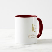 Modern Real Estate Realtor Logo Branding Mug Mok (Voorkant rechts)