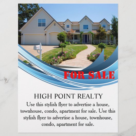 Modern Real Estate Realtor voor verkoopbrochure Flyer (Voorkant)