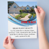 Modern Real Estate Realtor voor verkoopbrochure Flyer (Hand)