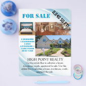 Modern Real Estate Realtor voor verkoopbrochure Flyer (Enkel)