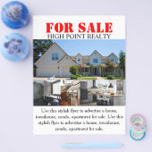 Modern Real Estate Realtor voor verkoopbrochure Flyer (Enkel)