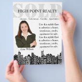 Modern Real Estate Realtor voor verkoopbrochure Flyer (Hand)