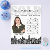 Modern Real Estate Realtor voor verkoopbrochure Flyer (Enkel)