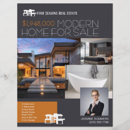 MODERN Real Estate Realty Flyer voor verkoop