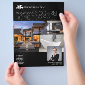 MODERN Real Estate Realty Flyer voor verkoop (Hand)