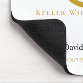 Modern Real Estate white and gold custom logo  Muismat (Hoek)