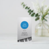 Modern Realistisch Visitekaartje van piano-muzikan (Staand voorkant)