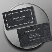 Modern Realtor Black Stone Visitekaartje