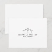 Modern Realtor Home Logo Notitiekaartje (Voorkant / Achterkant)