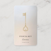 Modern Realtor Monogram Vastgoed Zilver QR Visitekaartje (Voorkant)