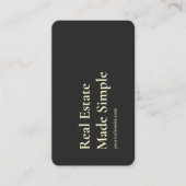 MODERN REALTOR REAL ESTATE AGENT SLOGAN VISITEKAARTJE (Voorkant)