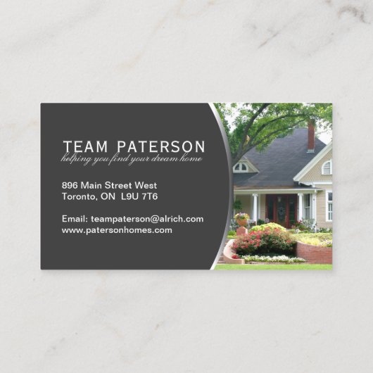 Modern Realtor Visitekaartje (Achterkant)