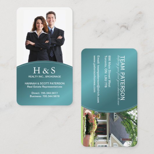 Modern Realtor Visitekaartje (Voorkant / Achterkant)