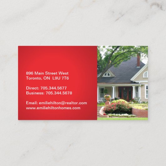 Modern Realtor Visitekaartje (Achterkant)
