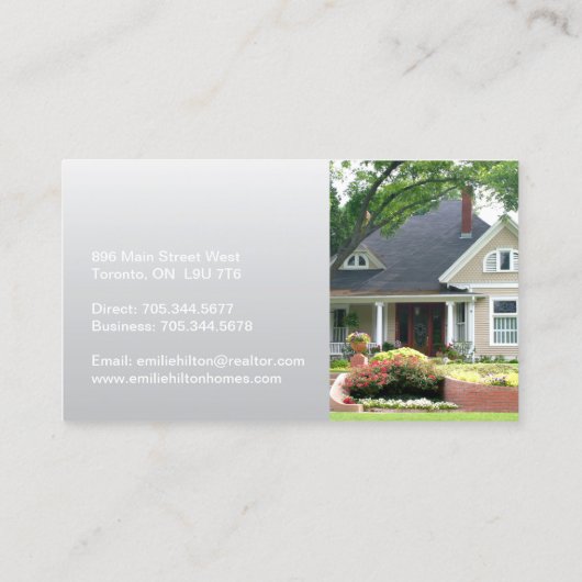 Modern Realtor Visitekaartje (Achterkant)