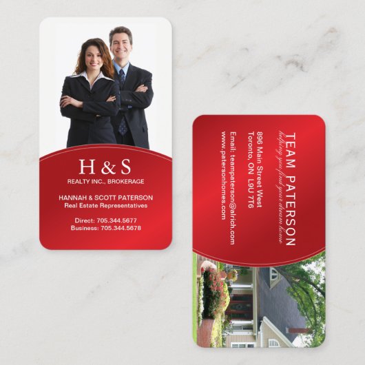 Modern Realtor Visitekaartje (Voorkant / Achterkant)