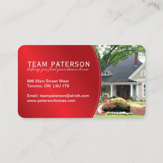 Modern Realtor Visitekaartje (Achterkant)