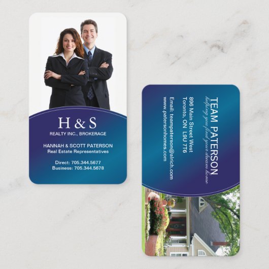 Modern Realtor Visitekaartje (Voorkant / Achterkant)