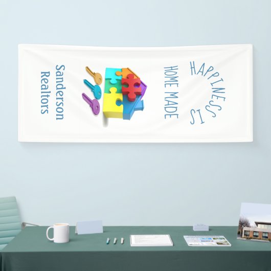 Modern Realtors Adverteren promotie Spandoek (Beurs)