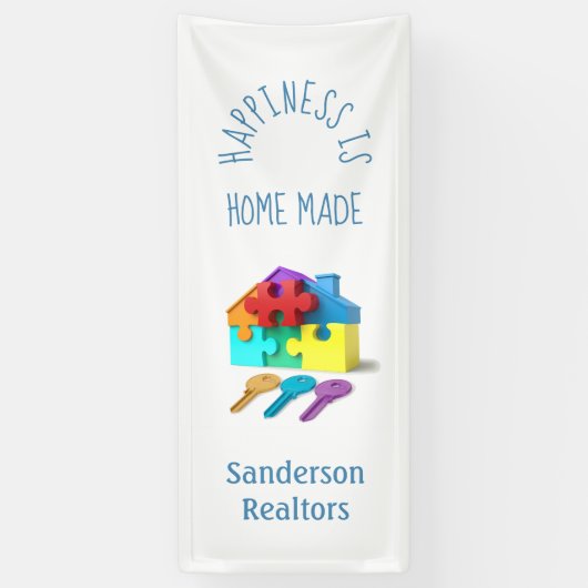 Modern Realtors Adverteren promotie Spandoek (Verticaal)