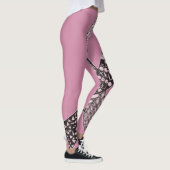 Modern Rebel Breast Cancer Awareness Ribbon Leggings (Rechts)