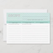 MODERN RECEPT KAART leuke organizer minimal mint (Voorkant)