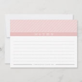 MODERN RECEPT KAART leuke organizer minimal pink (Achterkant)