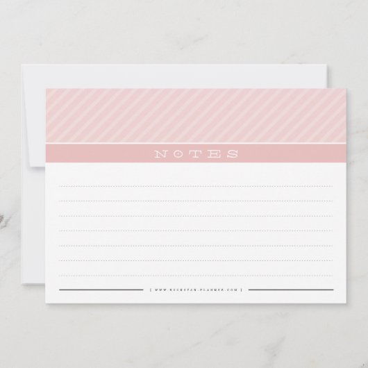 MODERN RECEPT KAART leuke organizer minimal pink (Achterkant)