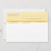 MODERN RECEPT KAART leuke organizer minimal yellow (Voorkant)
