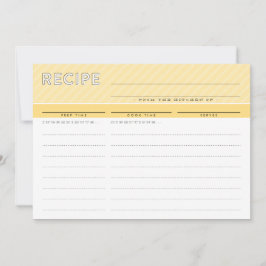 MODERN RECEPT KAART leuke organizer minimal yellow