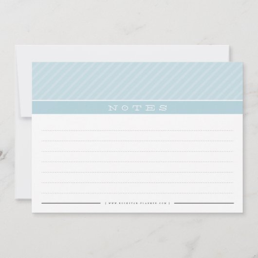 MODERN RECEPT KAART schattige organisator minimal  (Achterkant)