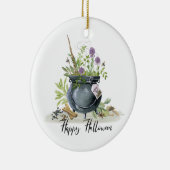 Modern  recept voor een halloween cauldron 1 keramisch ornament (Rechts)
