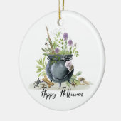 Modern  recept voor een halloween cauldron 1 keramisch ornament (Links)
