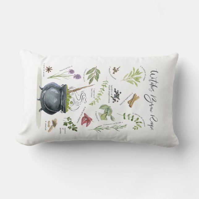 Modern  recept voor een halloween cauldron 1 kussen (Voorkant)