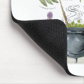 Modern  recept voor een halloween cauldron 1 muismat (Hoek)