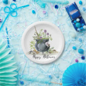 Modern recept voor een halloween cauldron 1 papieren bordje (Feest)