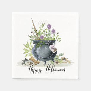 Modern  recept voor een halloween cauldron 1 servet
