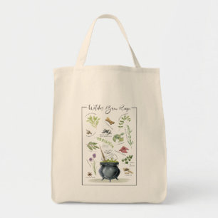 Modern recept voor een halloween cauldron 1 tote bag