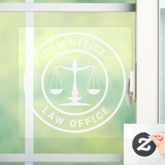 Modern recht Kantoor welkom Raamsticker (Huis)