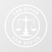 Modern recht Kantoor welkom Raamsticker (Vel)