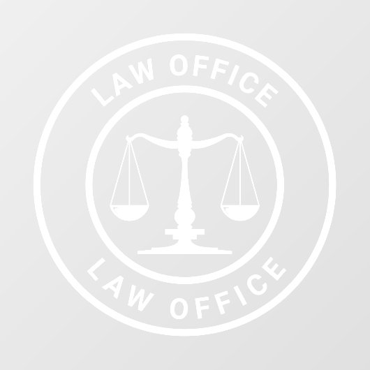 Modern recht Kantoor welkom Raamsticker (Vel)