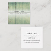 Modern Reclam Rustic  Barnwood Vierkante Visitekaartje