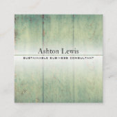 Modern Reclam Rustic  Barnwood Vierkante Visitekaartje (Voorkant)