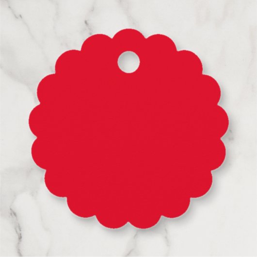 Modern Red and White 30th Birthday Thank You Bedankjes Labels (Achterkant)